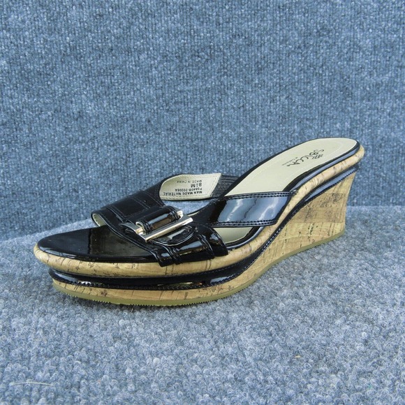Sbicca Women Slide Sandal Shoes Black Synthetic Size 8.5‎ Medium - Picture 1 of 8
